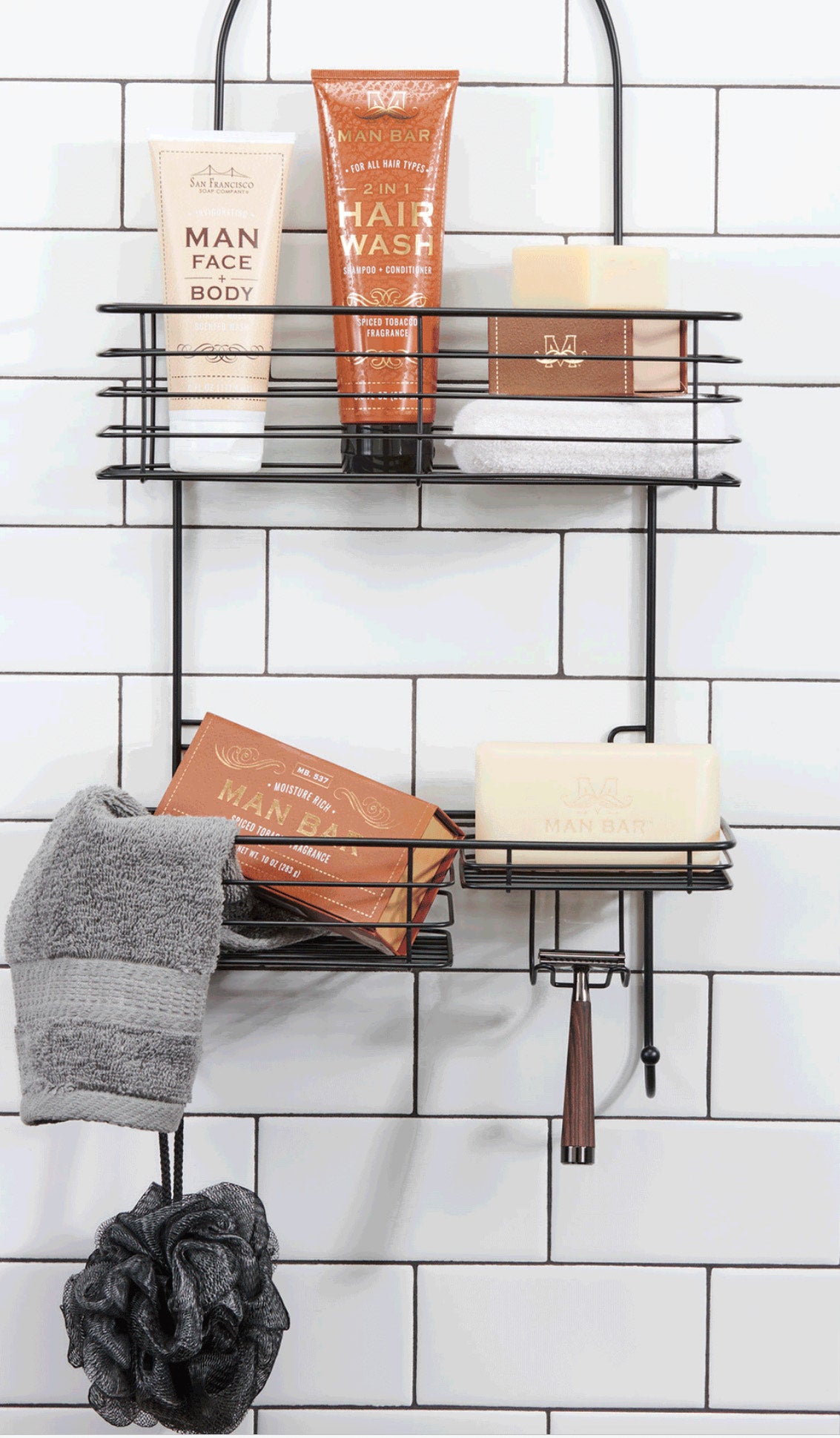 Man Bar 2 in 1 Hair wash, Spiced Tobacco Fragrance