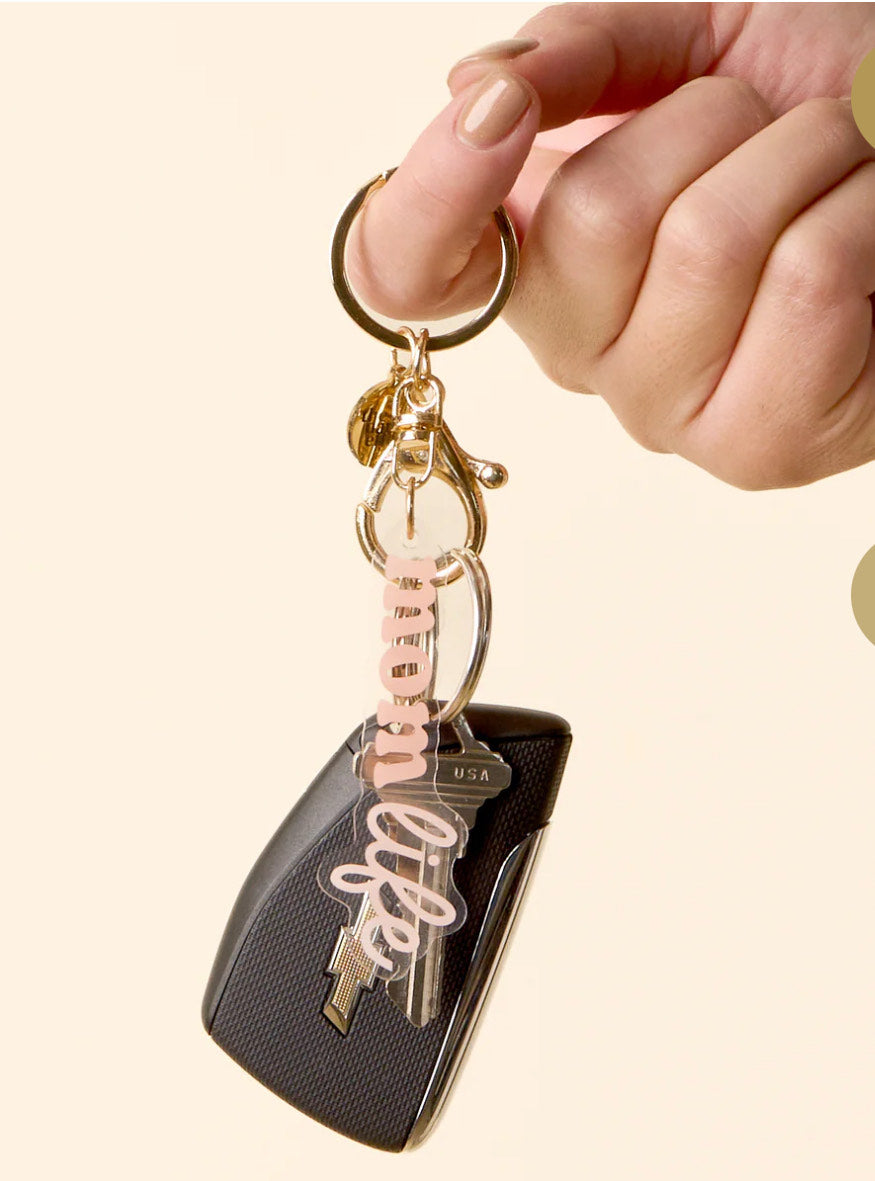 Mary Square 'Mom Life" Acrylic Keychain