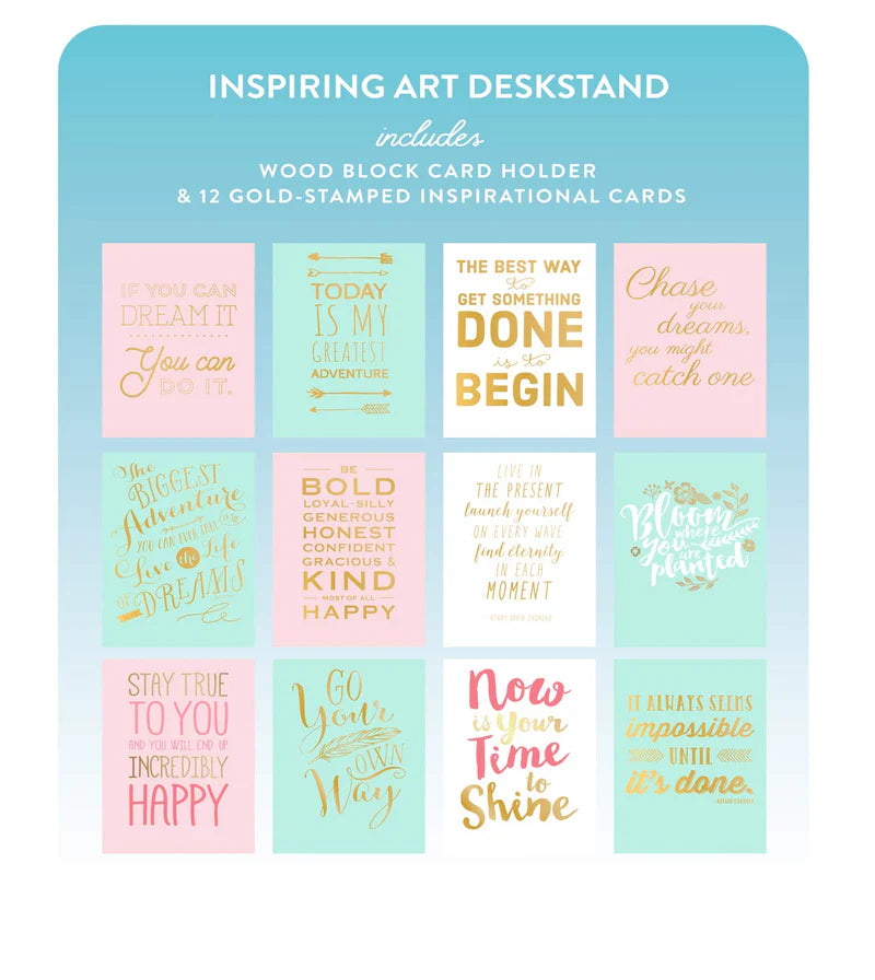Inspiring Art Notecards with Stand
