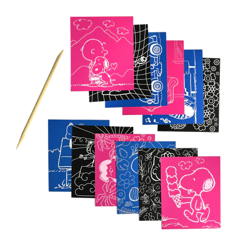 Ooly Peanuts scratch art kit