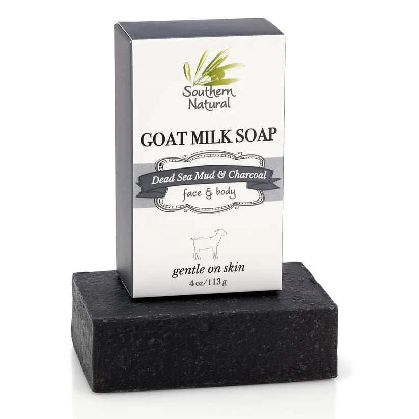 Southern Natural Goat Milk Soap -Dead Sea Mud & Charcoal