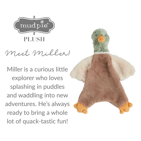 Mud Pie Miller the Mallard Plush Woobie