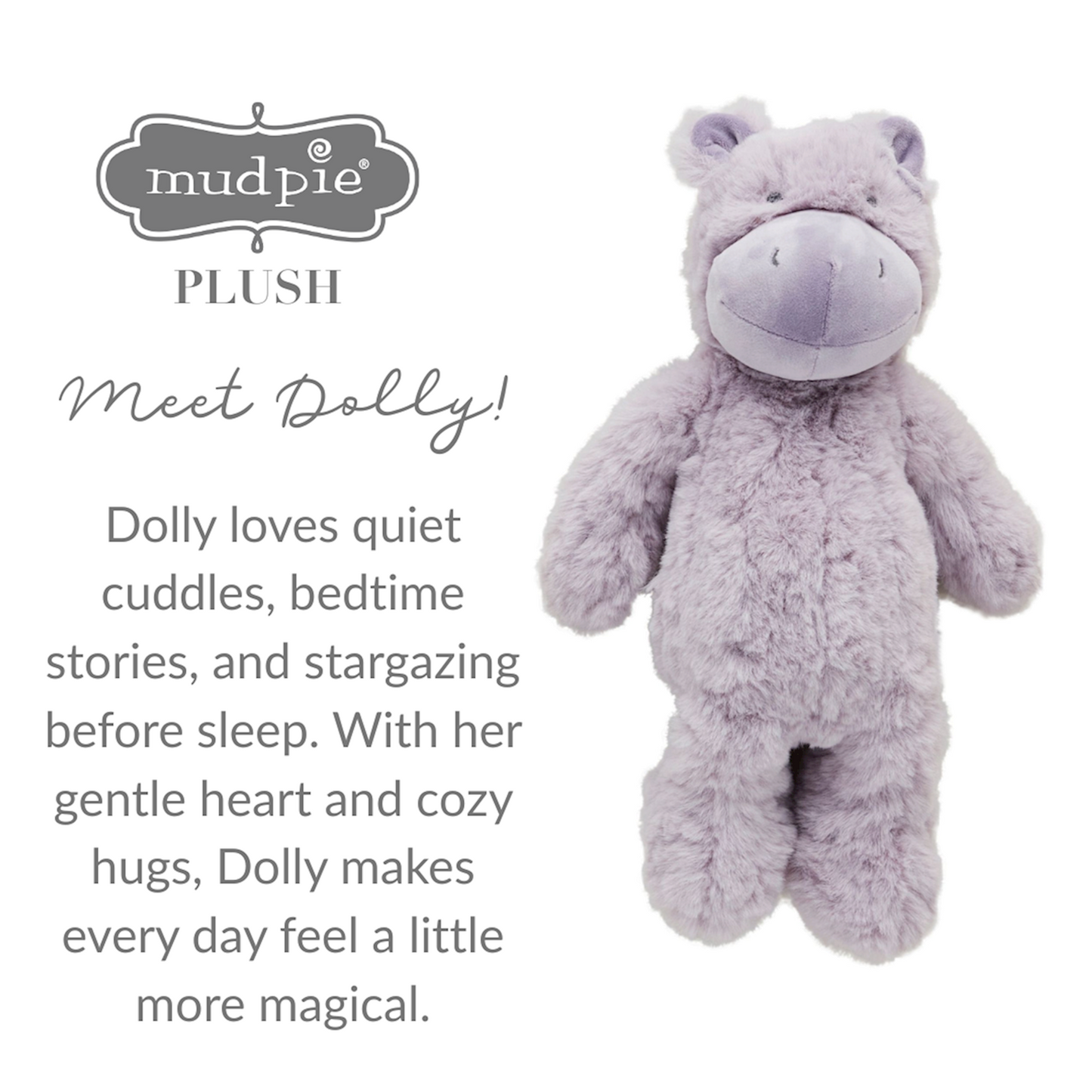Mud Pie Dolly the Hippo Plush