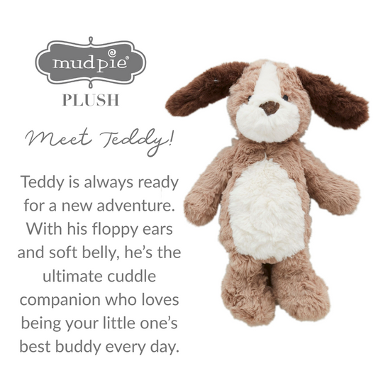 Mud Pie Teddy the Puppy Plush