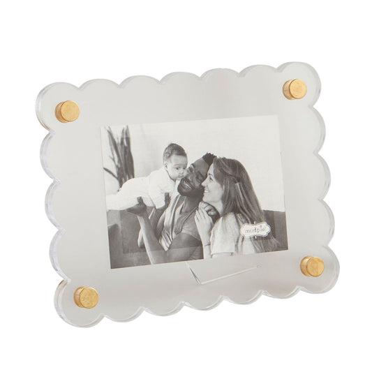 Mud Pie Scallop Acrylic Frame - Rectangle