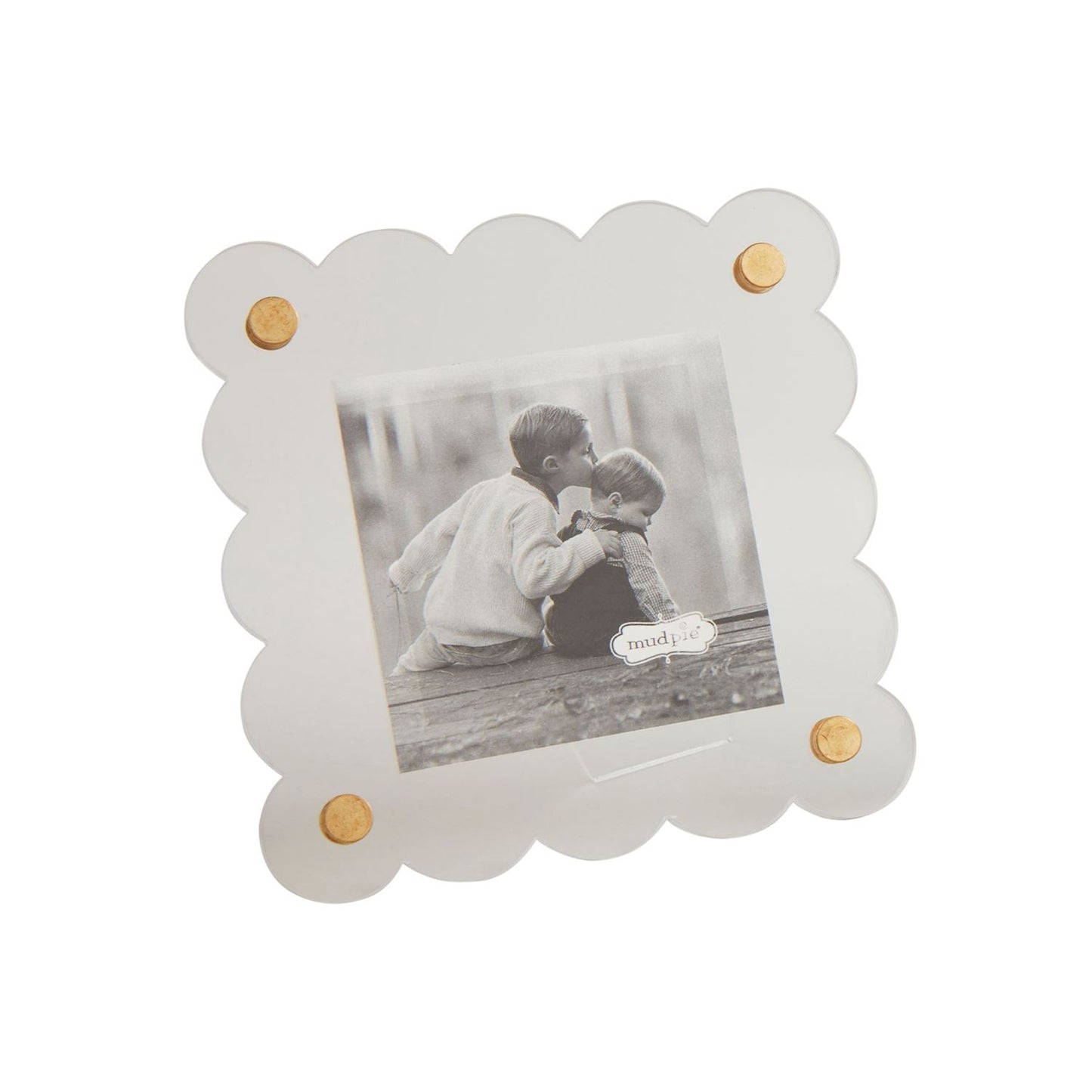 Mud Pie Scallop Acrylic Frame - Square