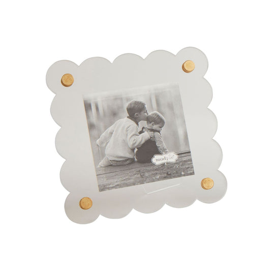 Mud Pie Scallop Acrylic Frame - Square