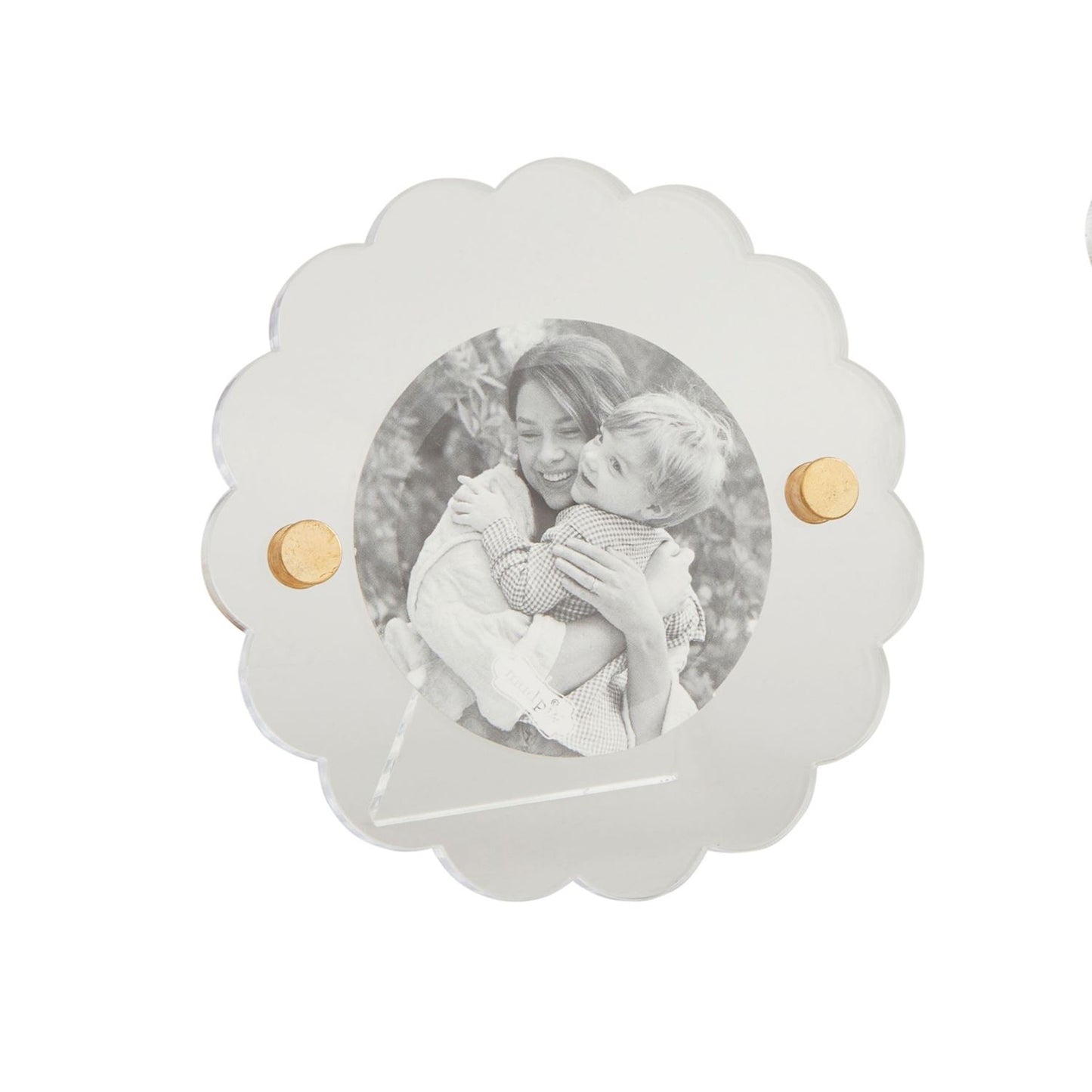 Mud Pie Scallop Acrylic Frame - Round