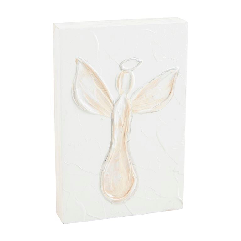 Mud Pie Angel Painted Plaque