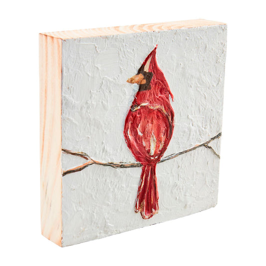 Mud Pie Cardinal Plaque