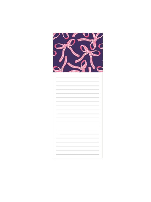 Mary Square Bows Magnetic Notepad