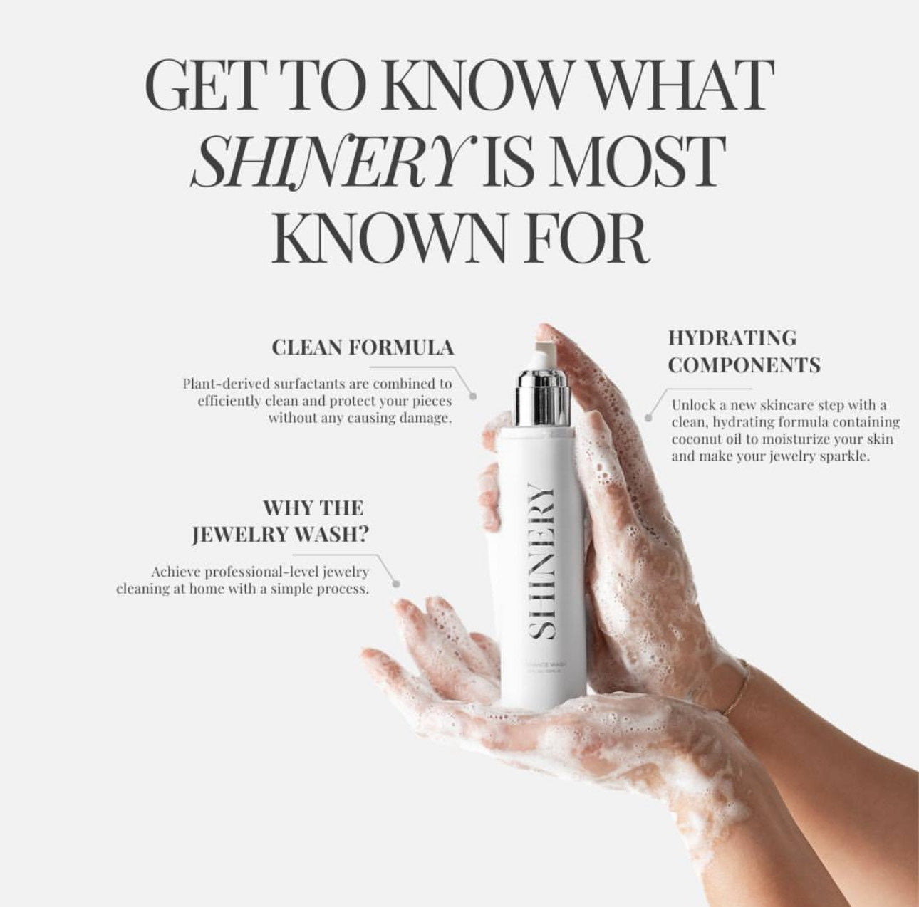 Shinery luxury jewelry cleaner.