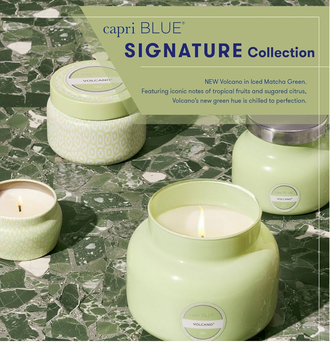 Capri Blue Volcano candle tin