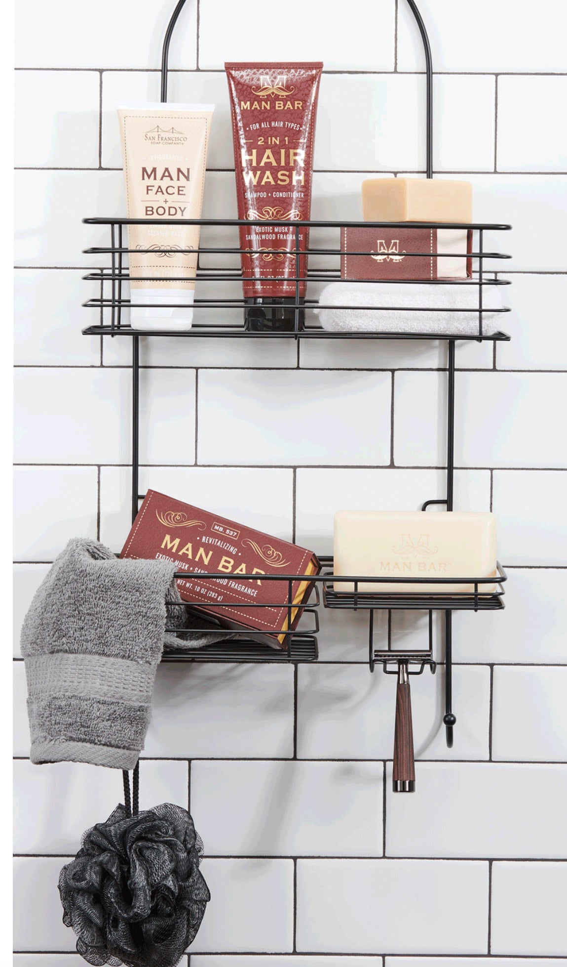 Man Bar 2 in 1 shampoo and conditioner, Exotic Musk