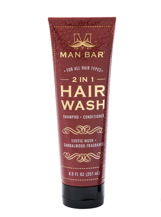 Man Bar 2 in 1 shampoo and conditioner, Exotic Musk