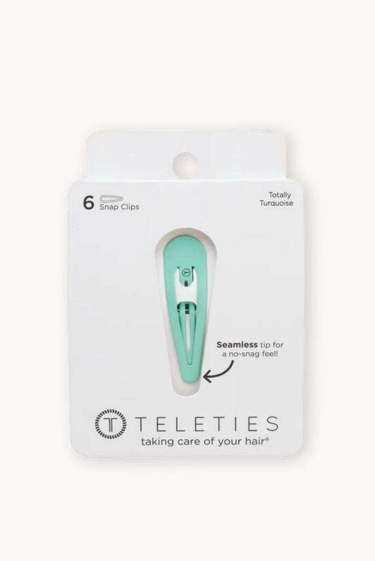 Teleties Snap Clip, Totally Turquoise