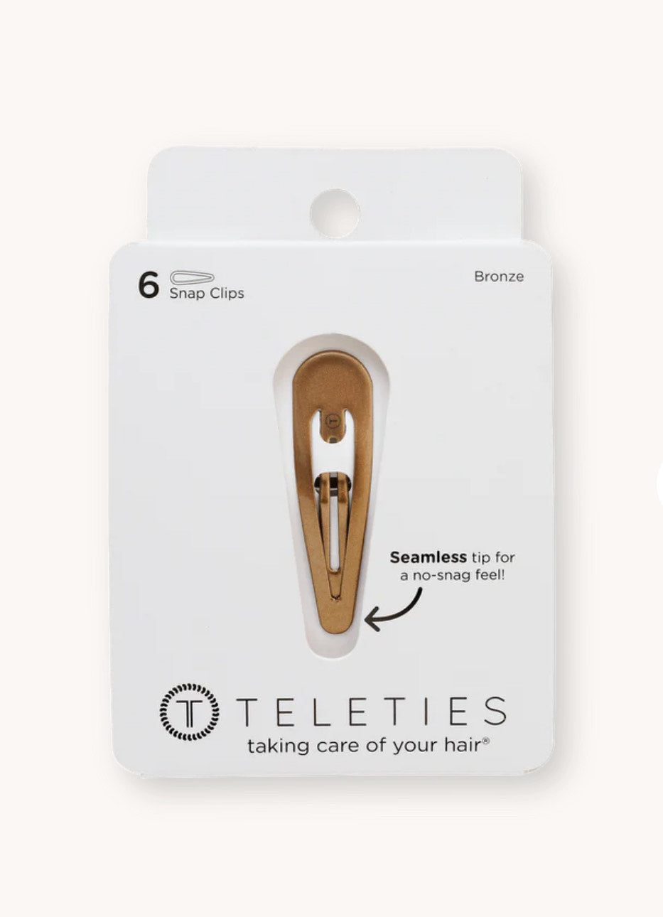 Teleties Snap Clip, Bronze