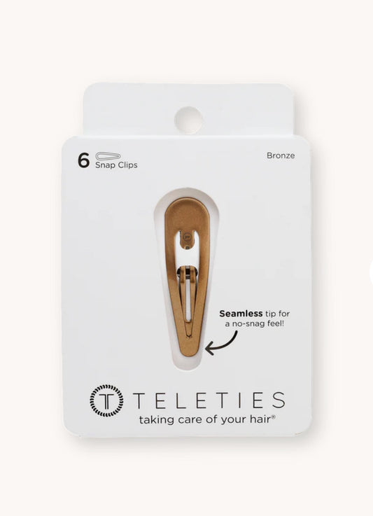 Teleties Snap Clip, Bronze