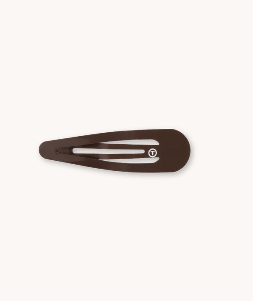 Teleties Snap Clip, Brown