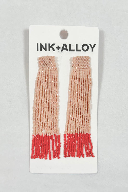 Ink + Alloy beaded earrings