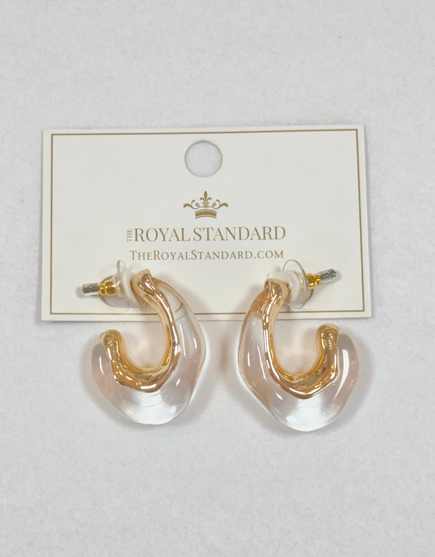 Acrylic hoop earrings