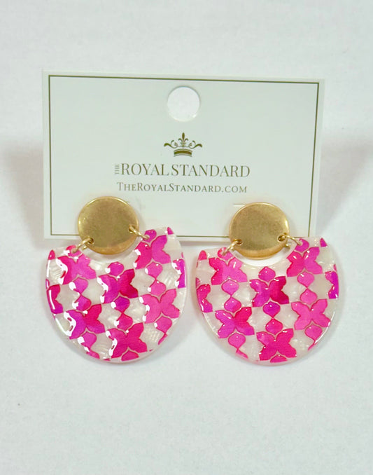 Capri earrings, pink