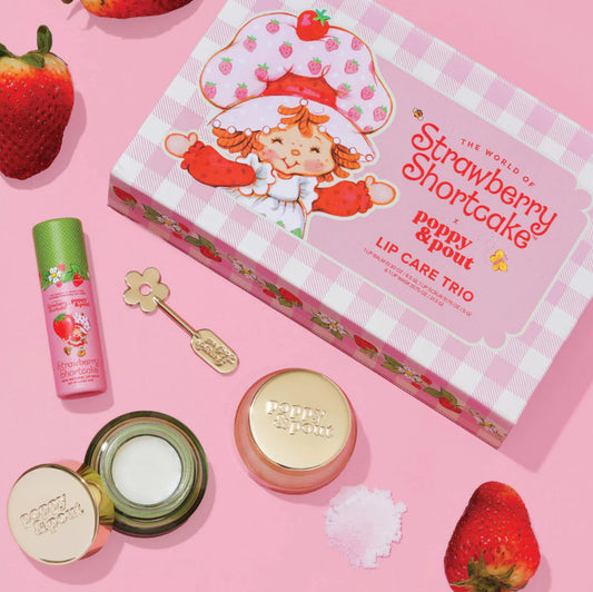 Poppy & Pout Strawberry Shortcake gift set