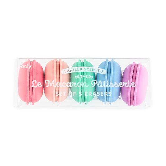 Ooly Le Macaron Pâtisserie Scented Erasers - Set of 5