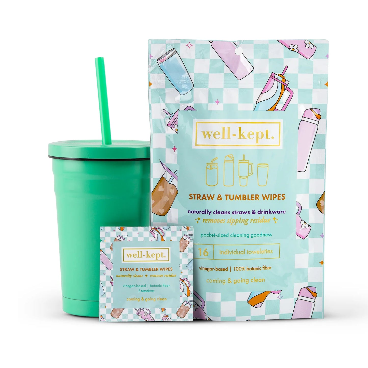 Well-Kept - Straw + Tumbler Wipes