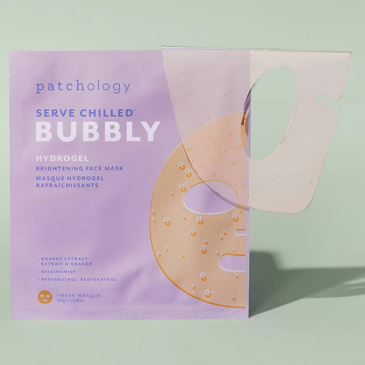 Brightening Hydrogel Face Sheet Mask, Bubbly, single