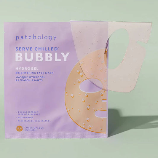 Brightening Hydrogel Face Sheet Mask, Bubbly, single