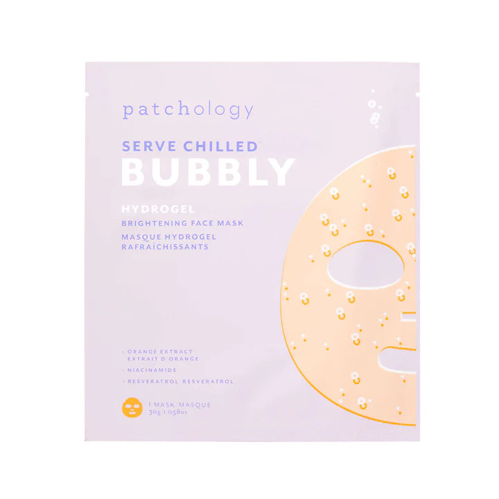 Brightening Hydrogel Face Sheet Mask, Bubbly, single