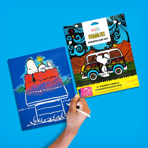 Ooly Peanuts scratch art kit