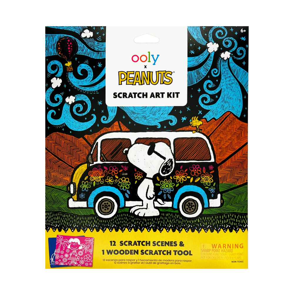 Ooly Peanuts scratch art kit