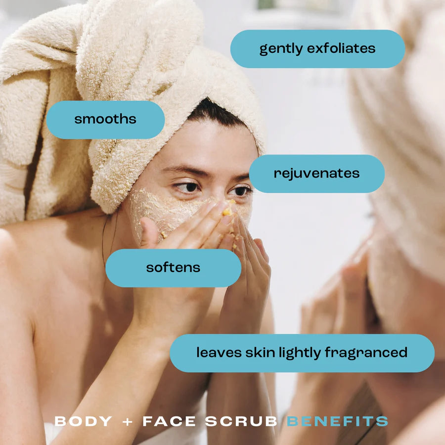 Natural Inspirations - Sea Salt Citrus Body + Face Scrub